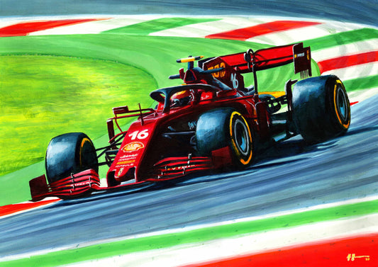 ORIGINAL - Charles Leclerc - 2020 Tuscan Grand Prix - Ferrari’s 1000th Race