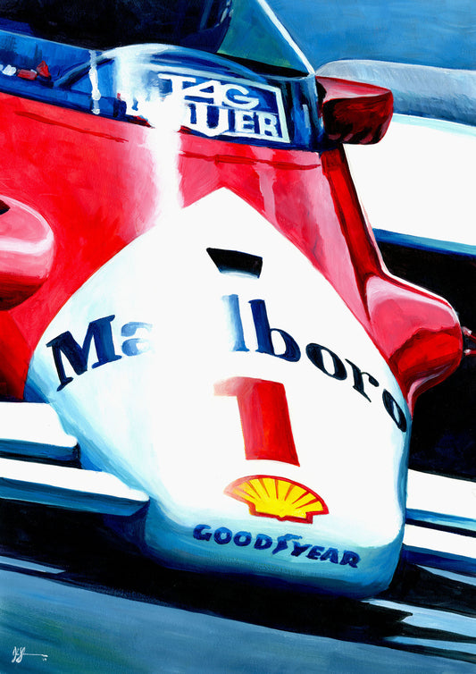 Alain Prost - 1986 F1 World Champion - McLaren Tag MP2/4