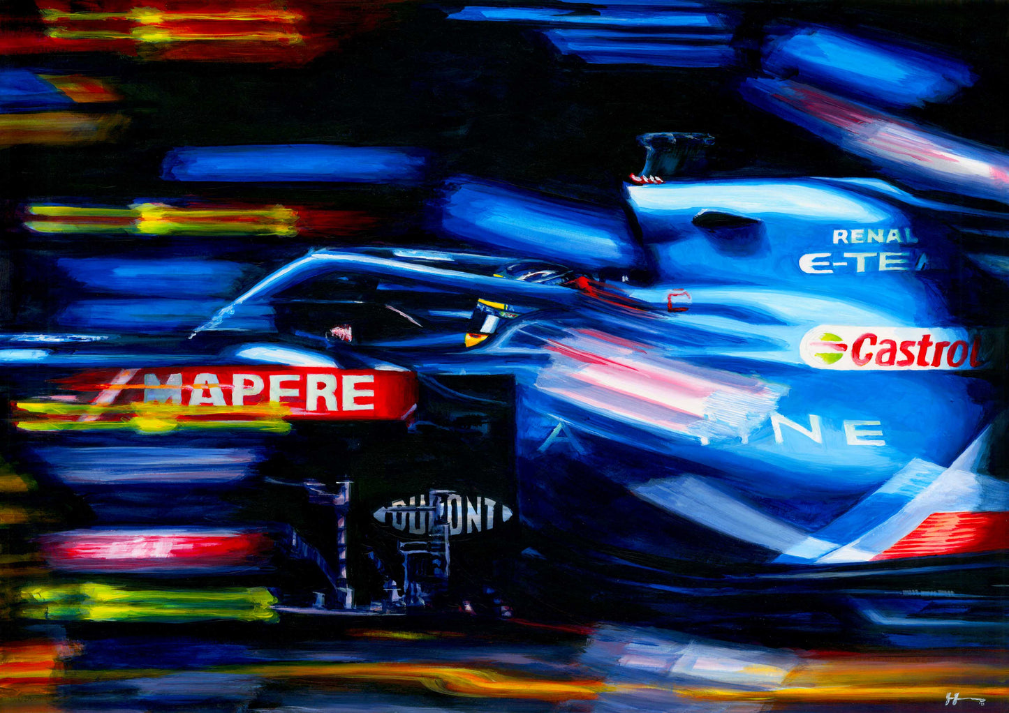 Fernando Alonso - 2021 Hungarian GP - Alpine A521