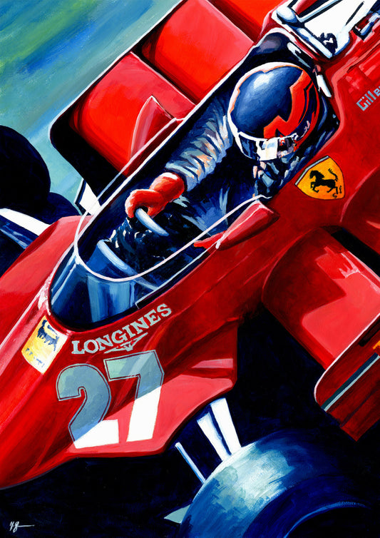 Gilles Villeneuve - Ferrari 126CK - 1981