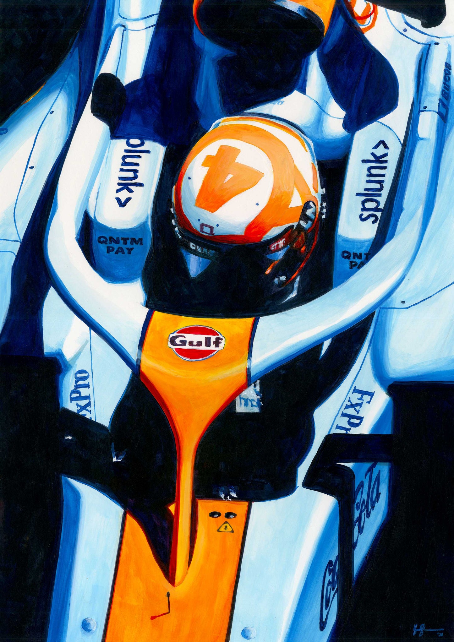 Lando Norris - 2021 Monaco GP - McLaren MCL35M Gulf Livery